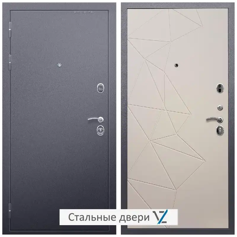 Дверь входная металлическая VZ Люкс Антик серебро / ФЛ-139 Какао нубук софт
