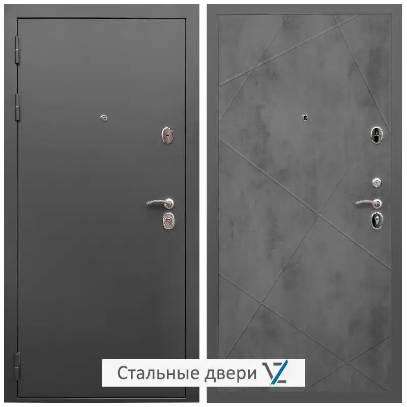 Дверь входная металлическая VZ Гарант / ФЛ-291 Бетон темный